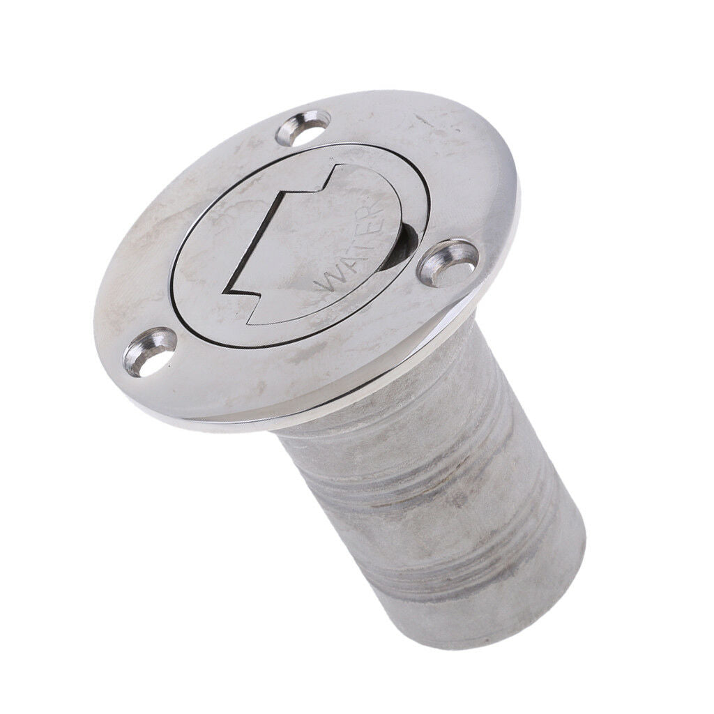 Marine Boat Keyless Water Deck Fill / Filler Stainless Steel 316 - 1.5"