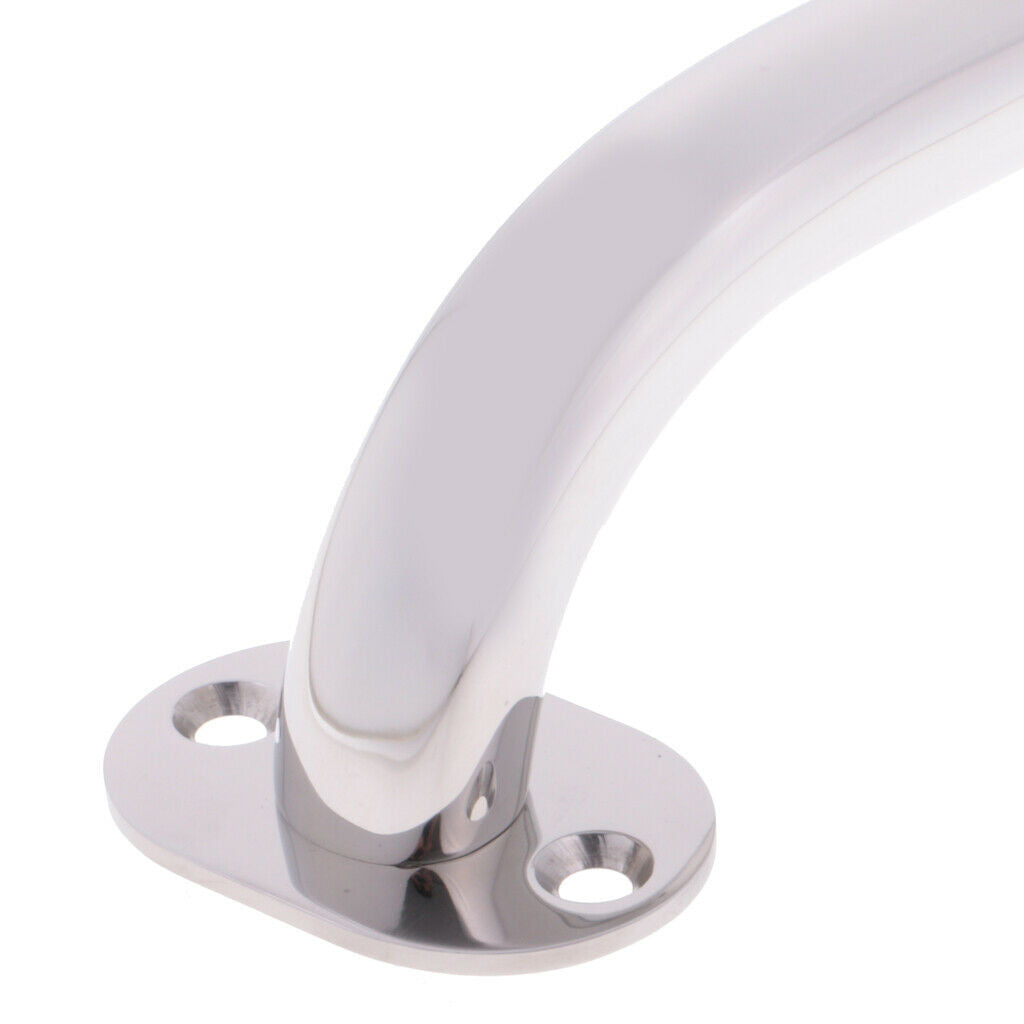 Marine Stainless Steel Polished Boat Round Handrail 9" Grab Handle Yacht RV