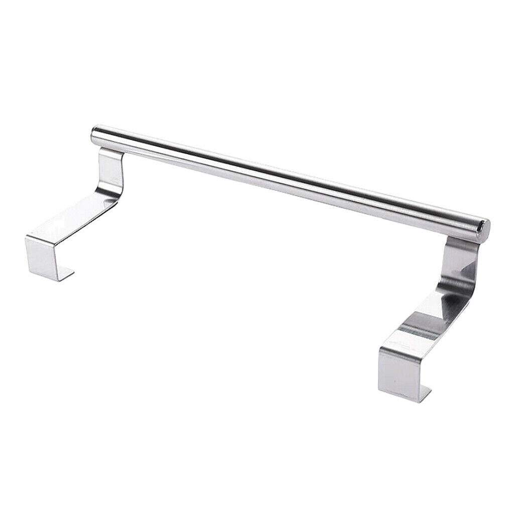 Stainless Steel Towel Holder Rack Cupboard Hanger Kitchen Hook Bath Small