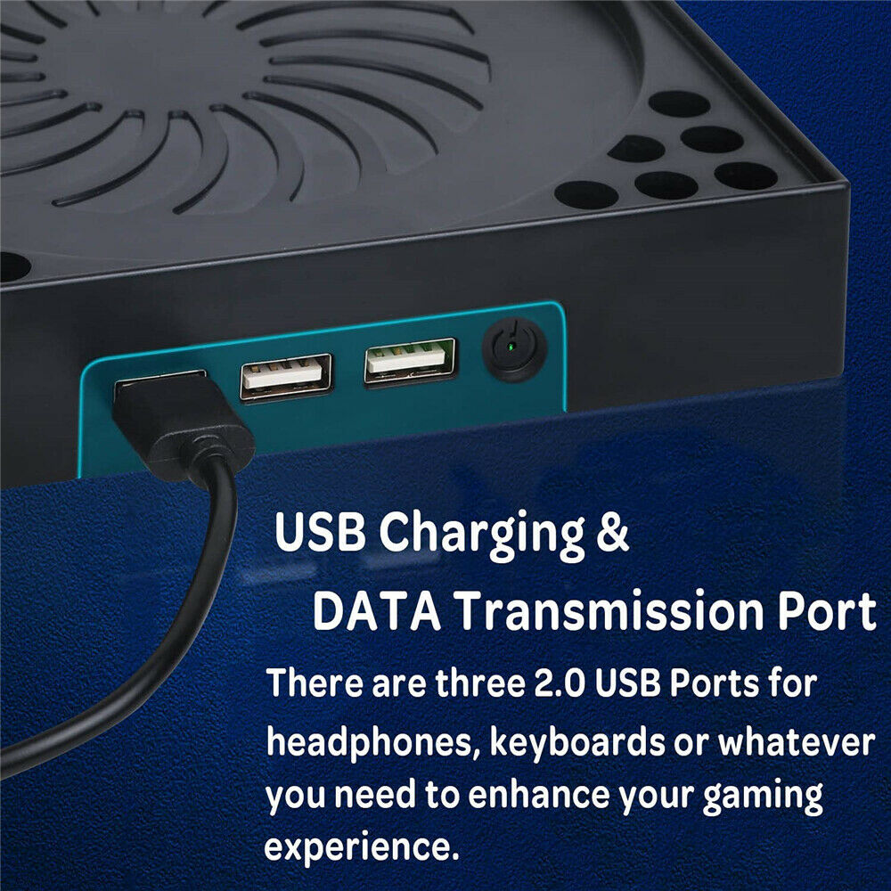 For Xbox Series X3 Speed Adjustable Game Console Cooling Fan Holder Dock Base