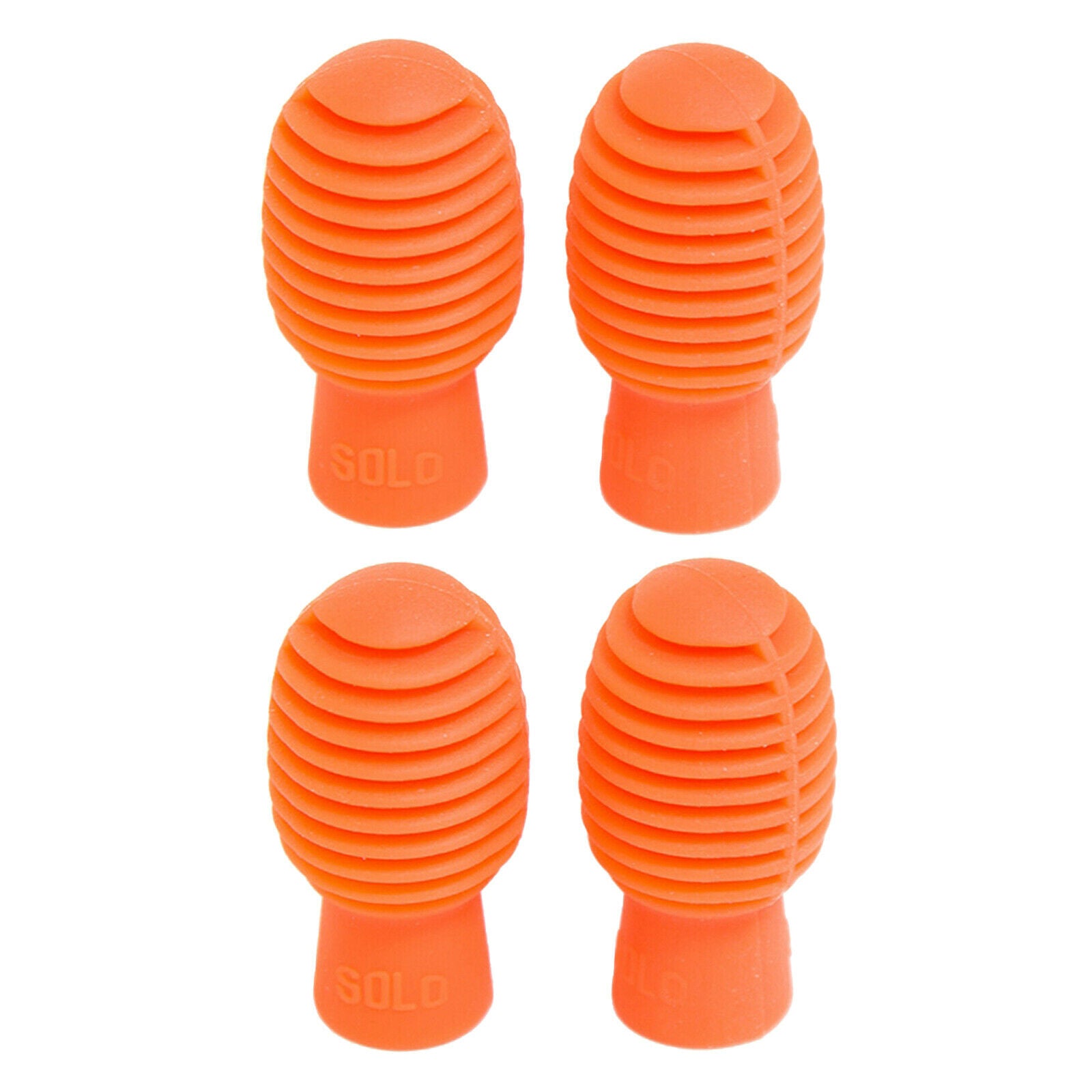 Drumstick Head Sleeves Drumstick Rubber Case Cover 17x33cm Portable Orange