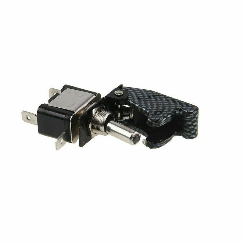 1x Car Racing LED Toggle Ignition Switch Panel Engine Start Push Button DC 12V
