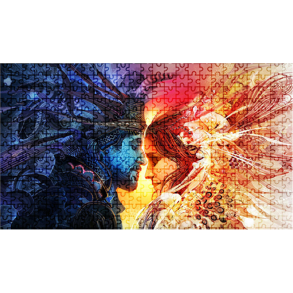 1000pcs Paper Jigsaw Couple Puzzle Decompression Toys for Adults Kids Gift @