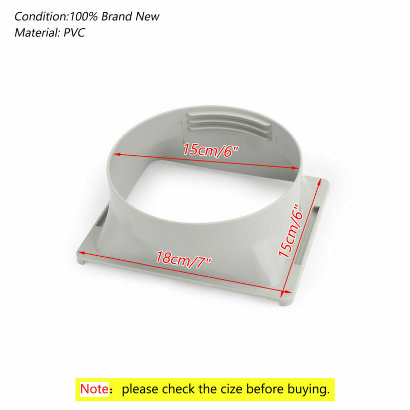 Exhaust Hose Window Adaptor For Portable Air Conditioner Tube Oblong Connector U