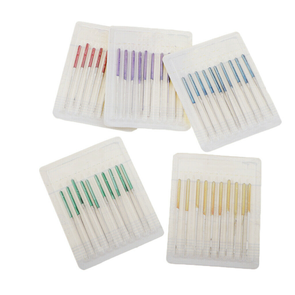 50x Industrial Sewing Machine Needles Universal Threading Assorted Kit