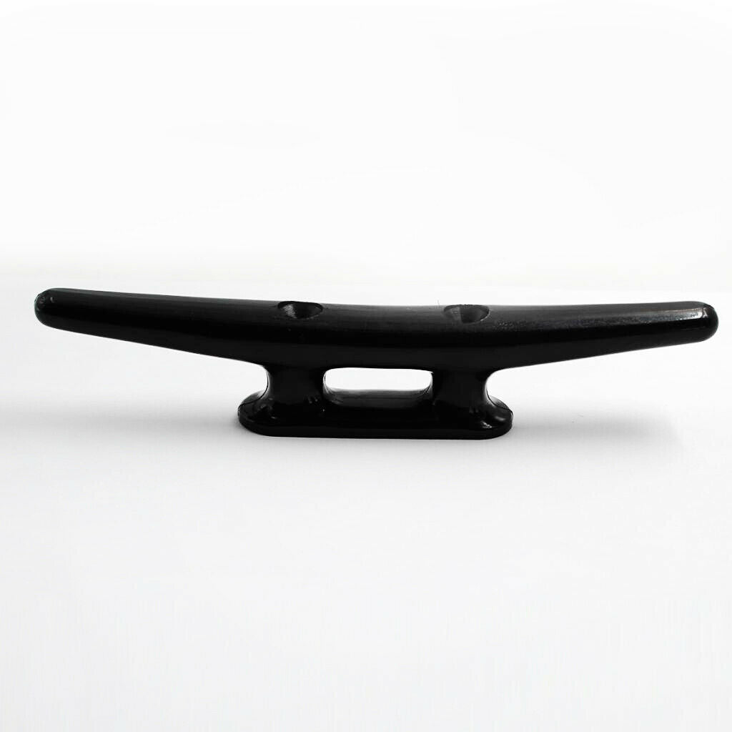 8" Black Nylon Closed Base Marine Boat & Dock 8 inch Cleat