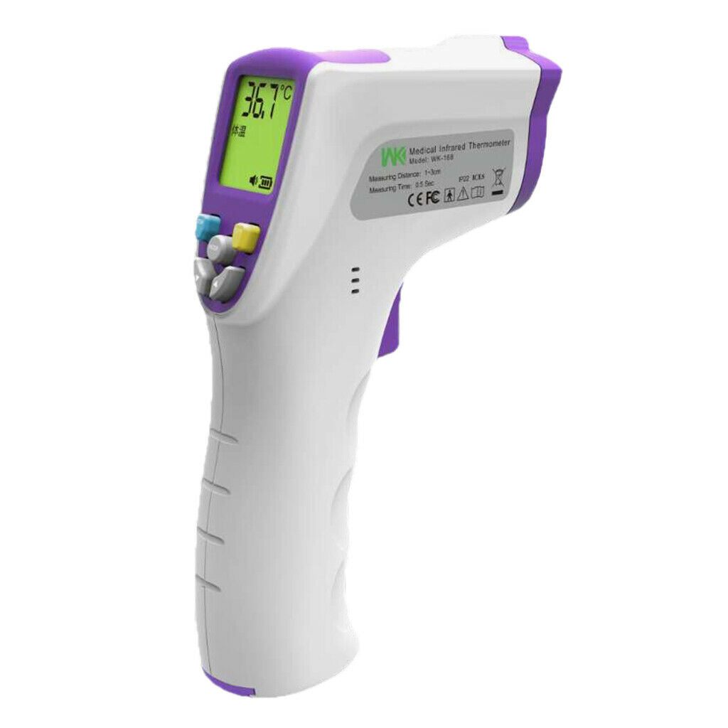 Baby Kids Forehead Thermometer LCD No Touch Body Fever Alarm Temp Measure