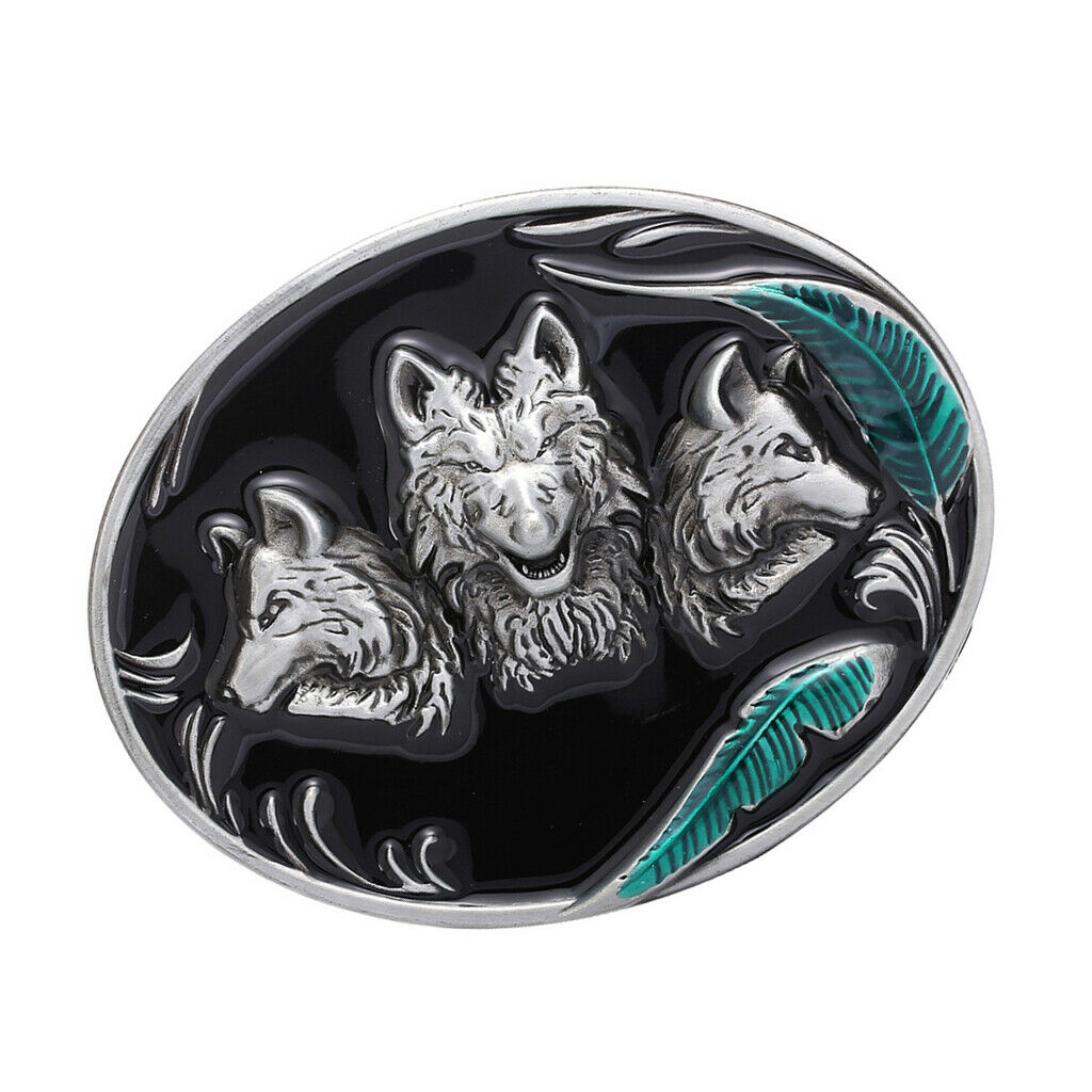 Retro Western Cowboy Metal Rodeo Animal Belt Buckle