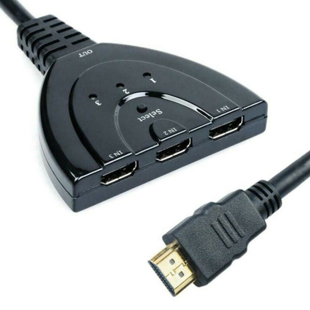 3 Port   Splitter Cable 1080P Switch Switcher HUB Adapter for PS4 HDTV