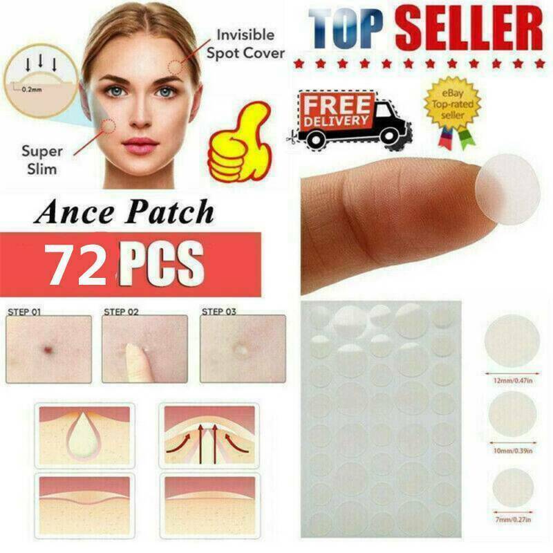 72PCS DERMOPATCHY ACNE SKIN TAGS PIMPLE REMOVER PATCH REMOVAL FACIAL CARE SPOT !