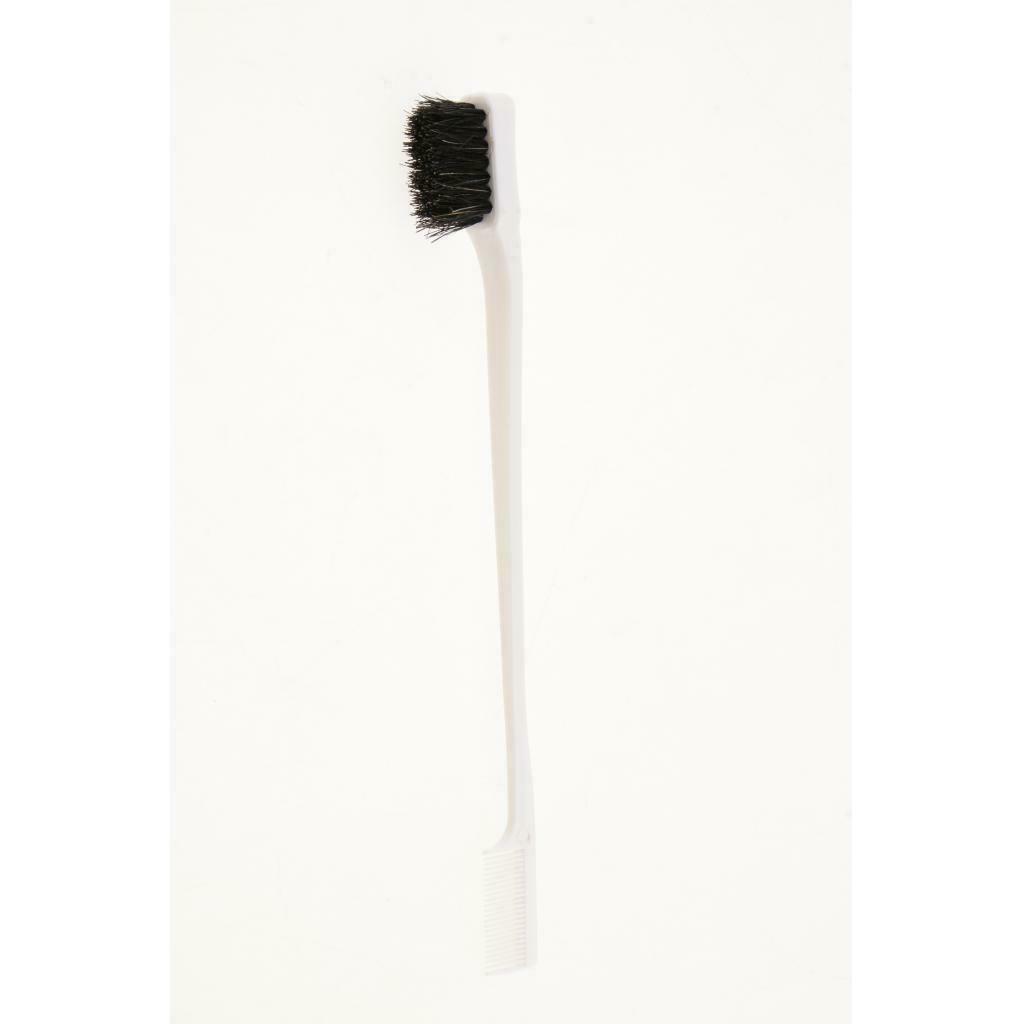 2pcs 7'' Beauty Double Sided Edge Control Hair Brush Comb Hair Styling Comb