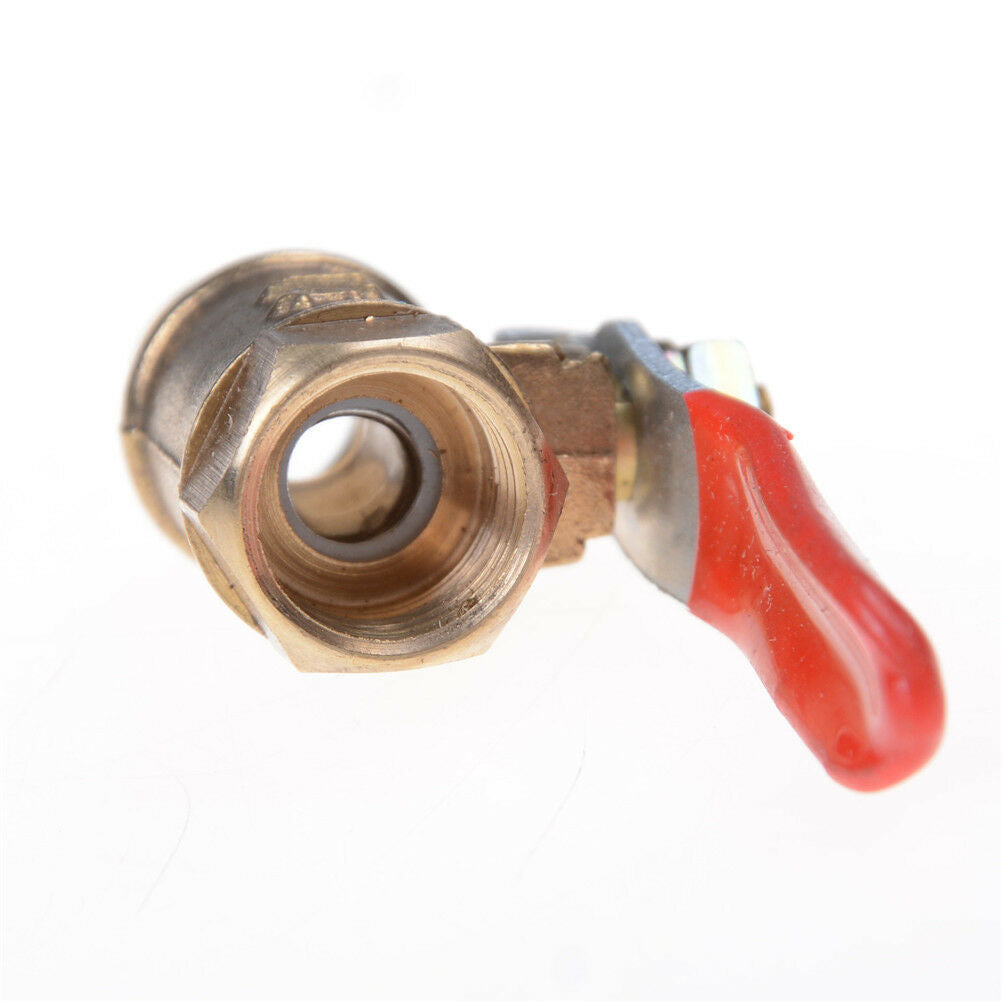 1/4'' M/F Full Port Inline Brass Water Air Gas Fuel Line Shut-off Ball Va.l8