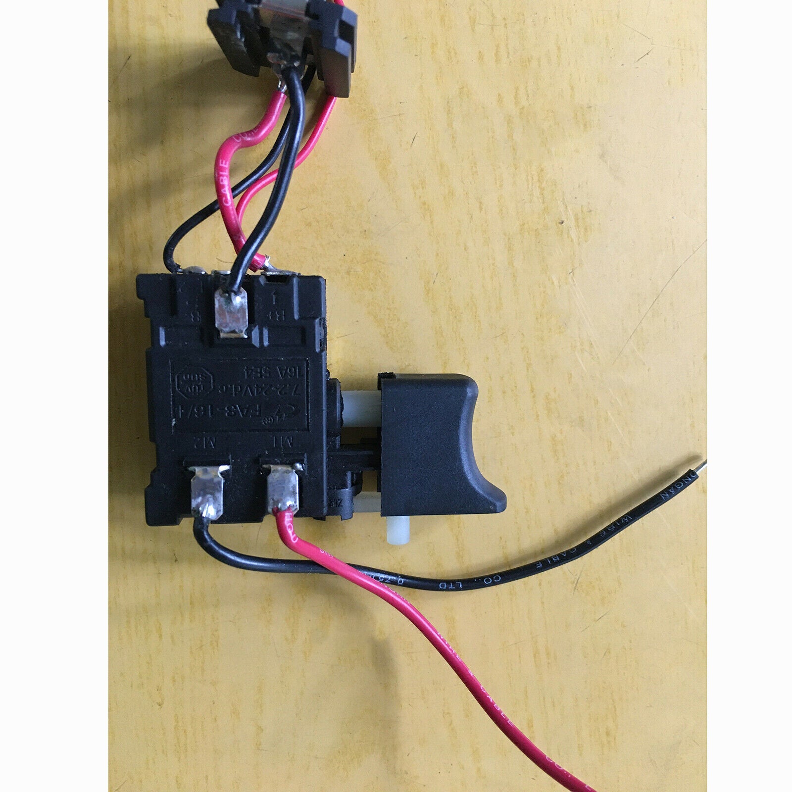 1pc 24V Cordless Drill Switch with Reverse Power Tool Parts with Small Light