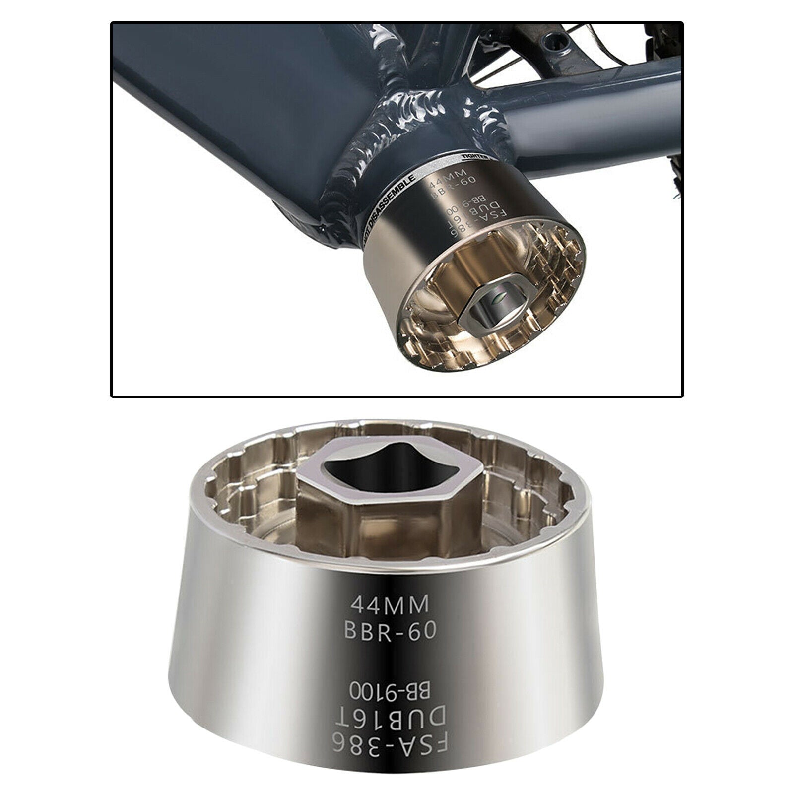 5 In 1 Bike Bottom Bracket Remover Tool for BB44 R60 BB-9100 DUB16T FSA386