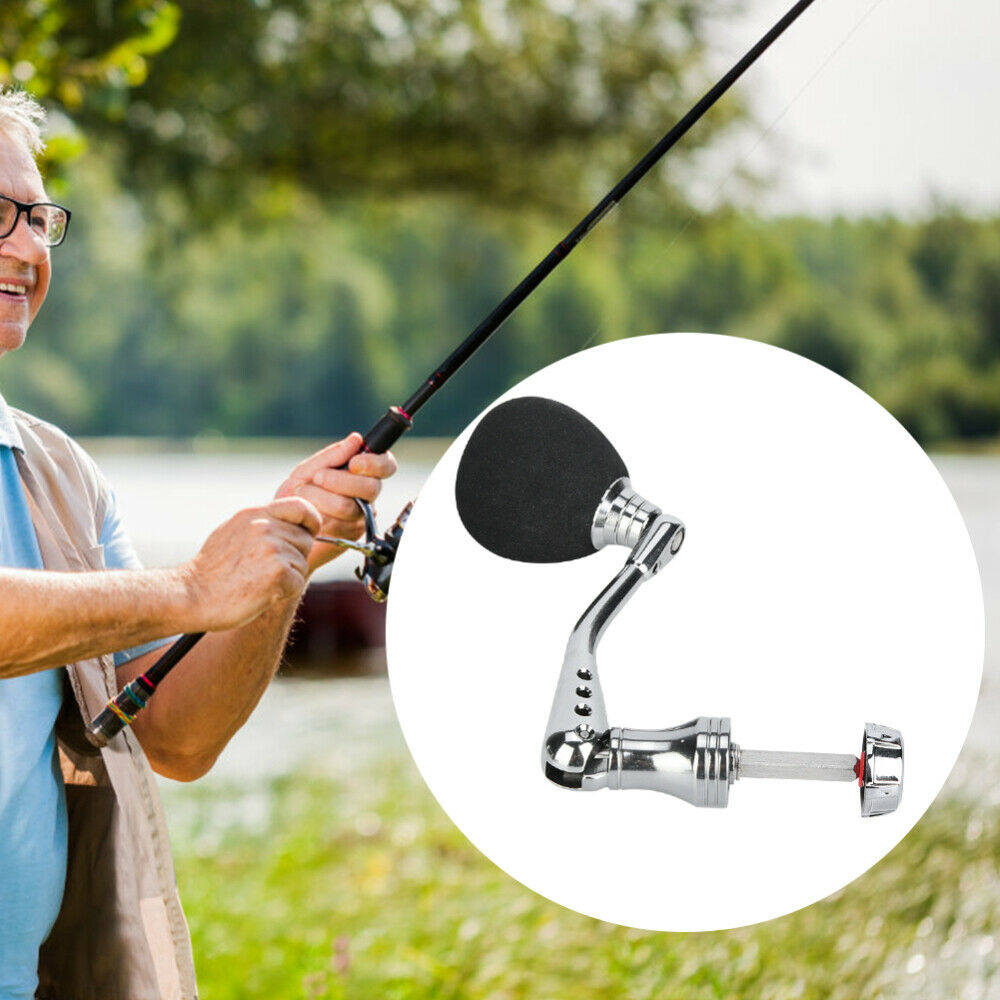 Fishing Reel Handle Knob EVA Metal Rocker Arm Spinning Reel Handle Replacement