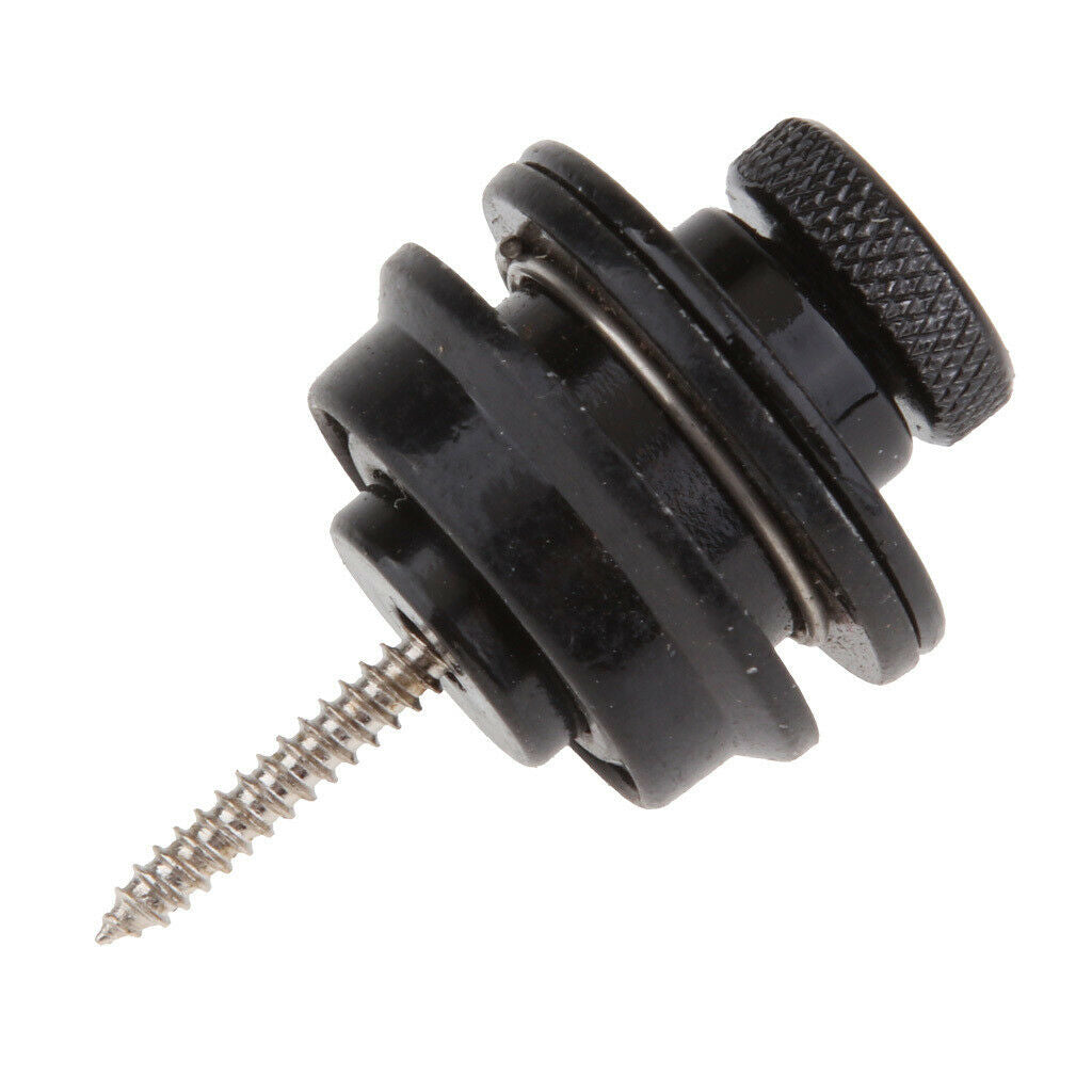 Guitar Strap Locks Buttons Security  Straplocks Strap Retainer System Black