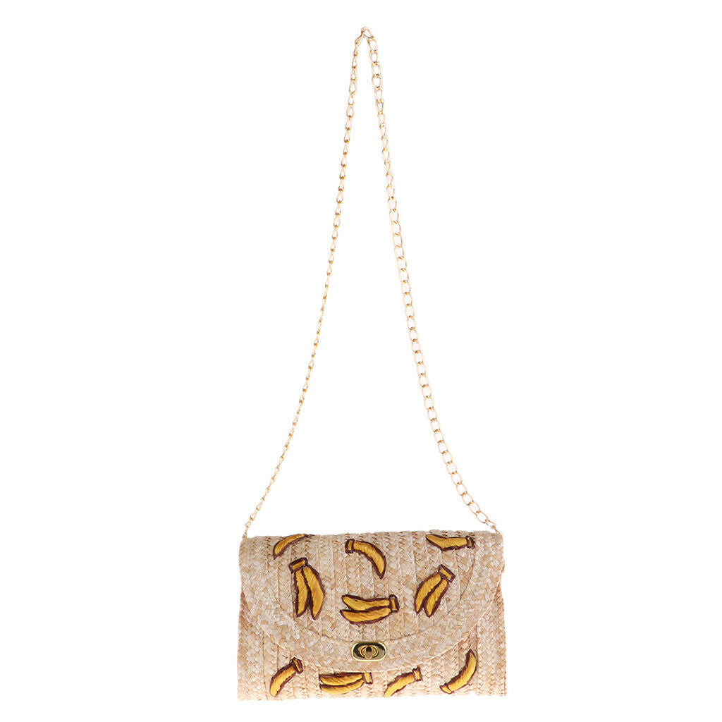 Rattan Straw Woman Tote Bags for Beach Sea Shopper Style 2