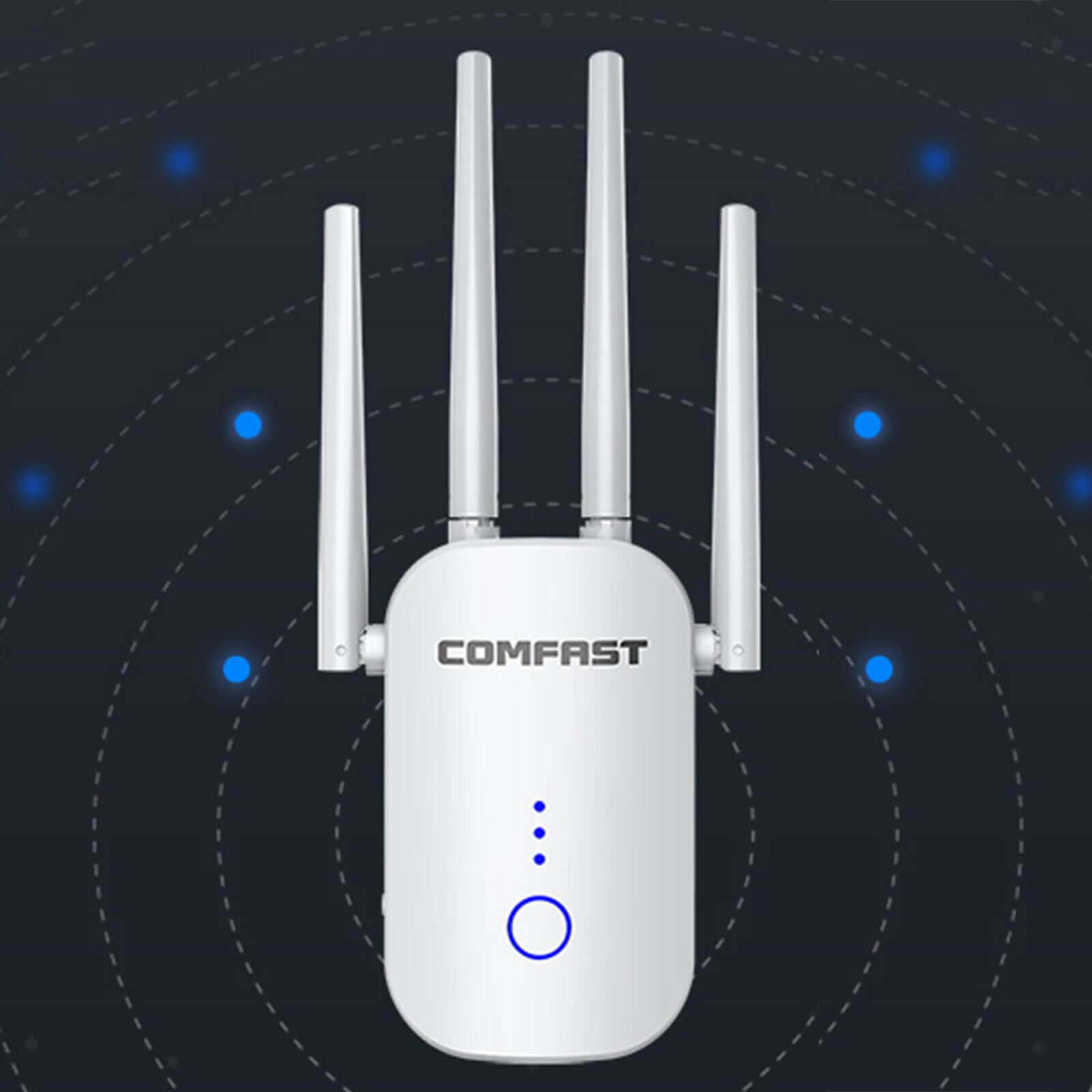 1200Mbps Wifi Extender Amplifer Signal Booster w/Ethernet Port AU Plug