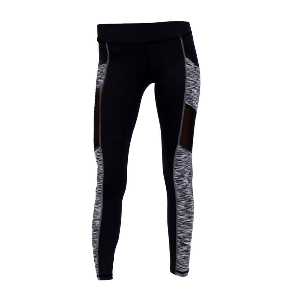Women Running Stretch Sports Pants Trousers Yoga Fitness Cropped Leggings XL