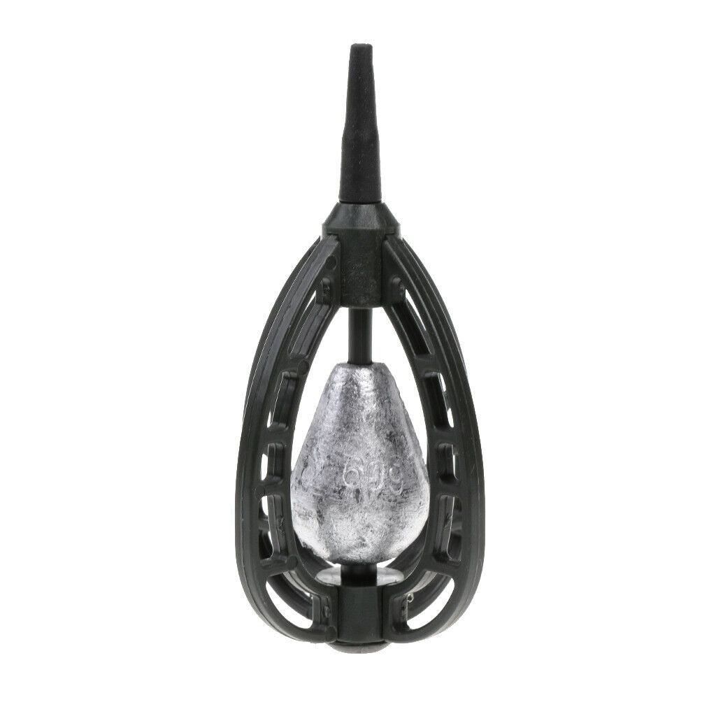 In-line Method Carp Fishing Feeder Swim Feeders with Lead Sinker 60g