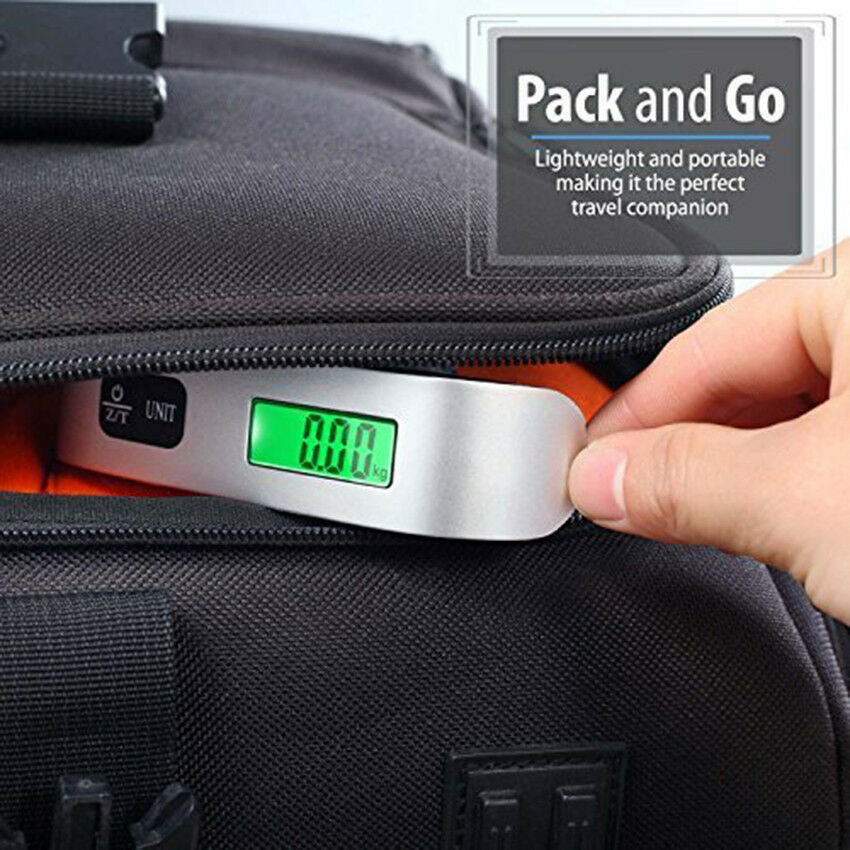 110lb / 50kg Portable Electronic Luggage Scale Suitcase Travel Scale Weighs