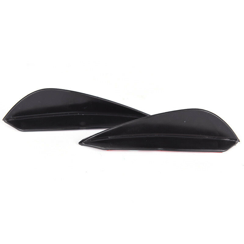 4PCS Universal Front Bumper Lip Splitter Fins Body Spoiler Canard Valence .l8