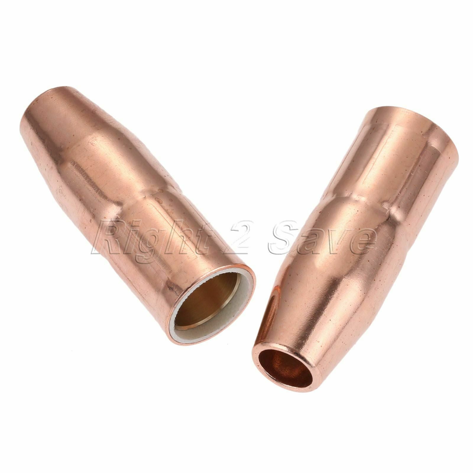 2Pcs MIG Welding Nozzles 169-724 1/2" Recessed Fit for Miller M25 M40 Hobart Gun