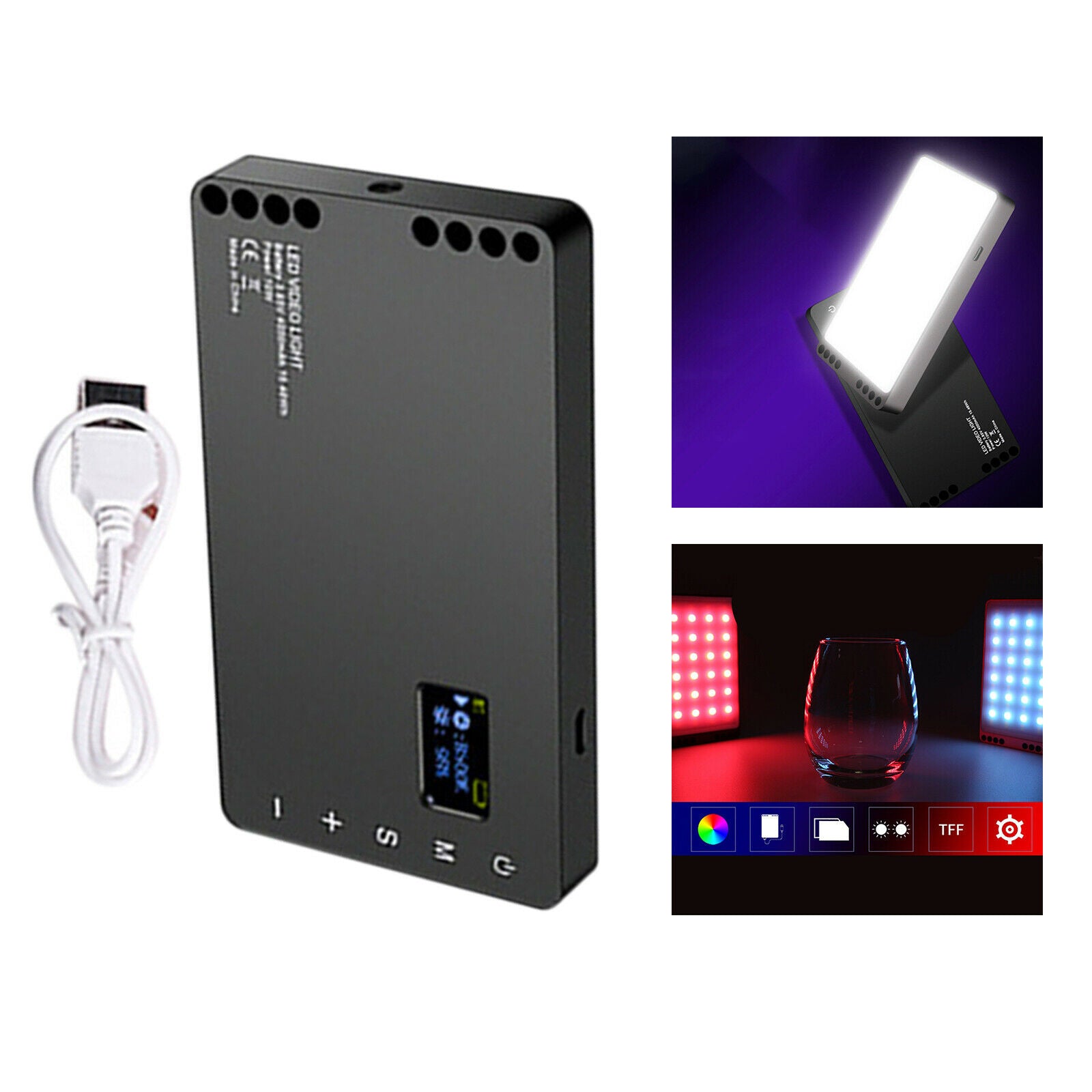 Portable RGB Handheld Fill Light Colorful LED Lights Studio Photo 2500-8500K