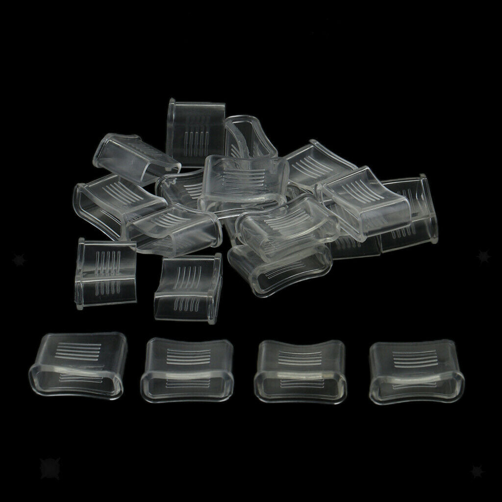 20 lot PVC Clear Whistle Cover Football Soccer Cushioned Mouth Grip Overgrip