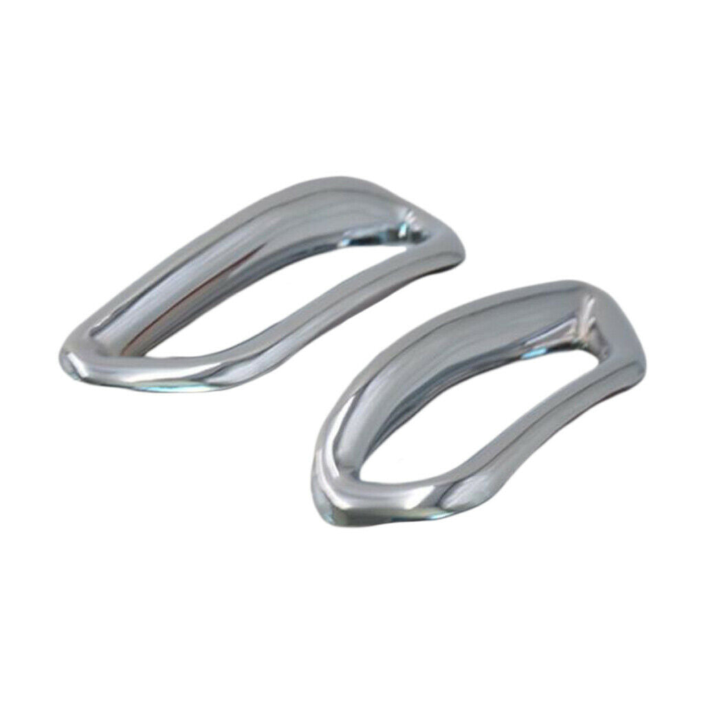 1 Pair Car Chrome Rear Fog Light Cover Trim For  Qashqai J11 2014-2017