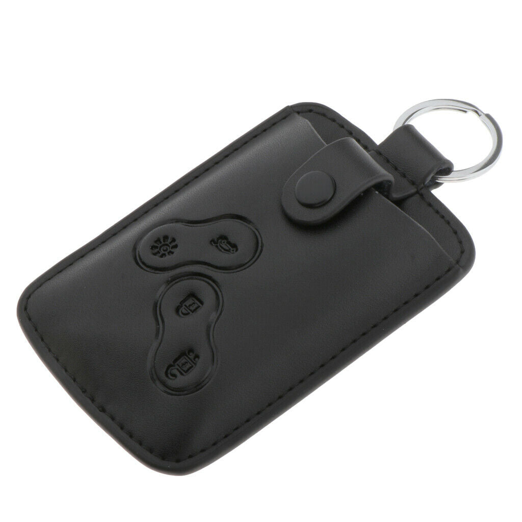Car Leather Key Bag Men Car Key Case Holder Shell w/ Key Ring for Koleos New