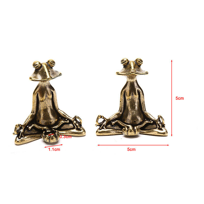 1PC Retro Ornament Incense Burner Frog Statue Animal Accessories Sculpture H Kt