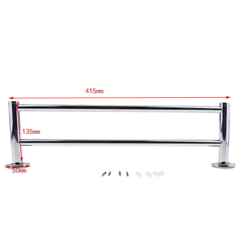 18 Inch Double Towel Bar Bathroom Shower Organization Bath Dual Towel Hanger