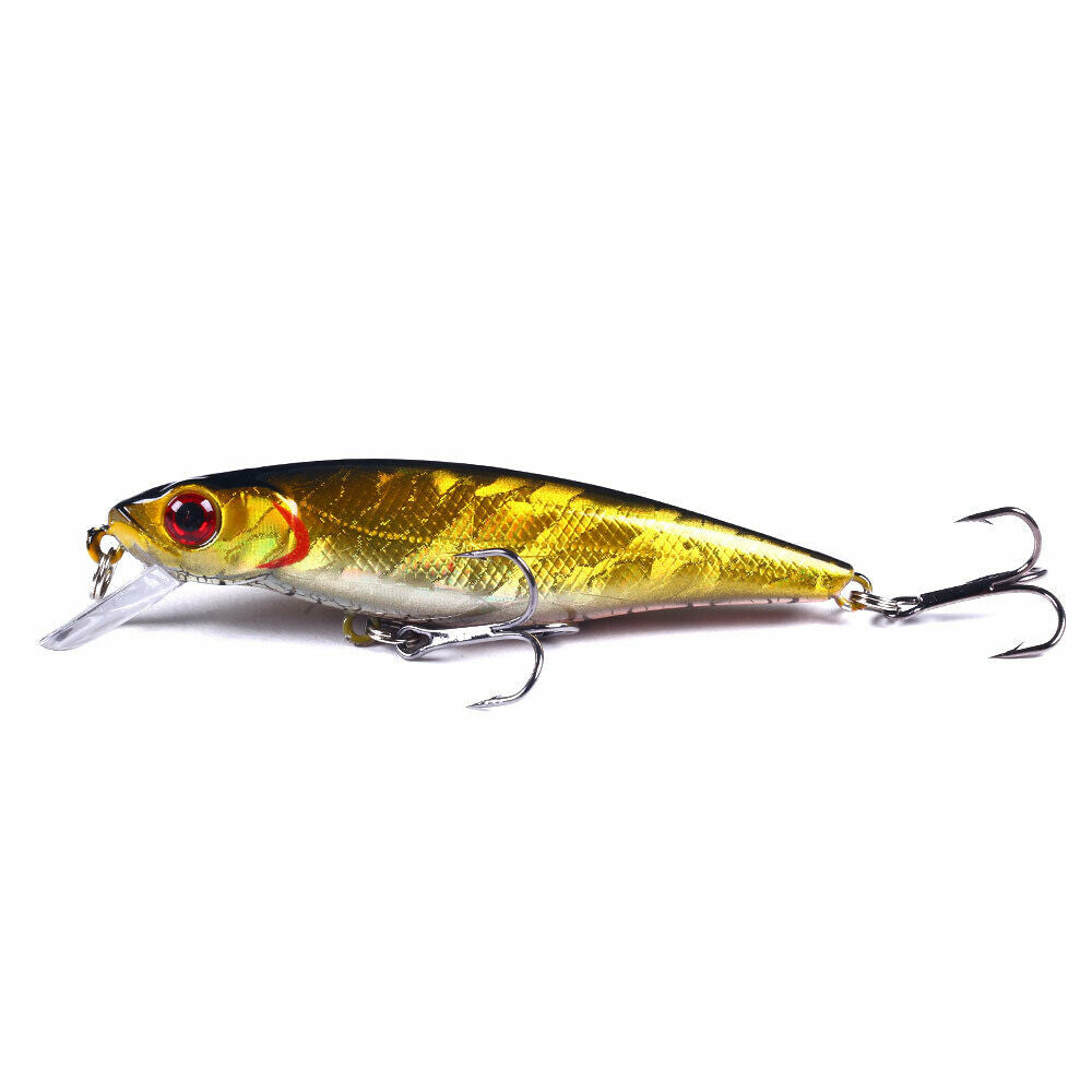 10pcs/set 8.8cm/9.2g Trolling Bait Minnow Fishing Lure Bass Crankbait Saltwater