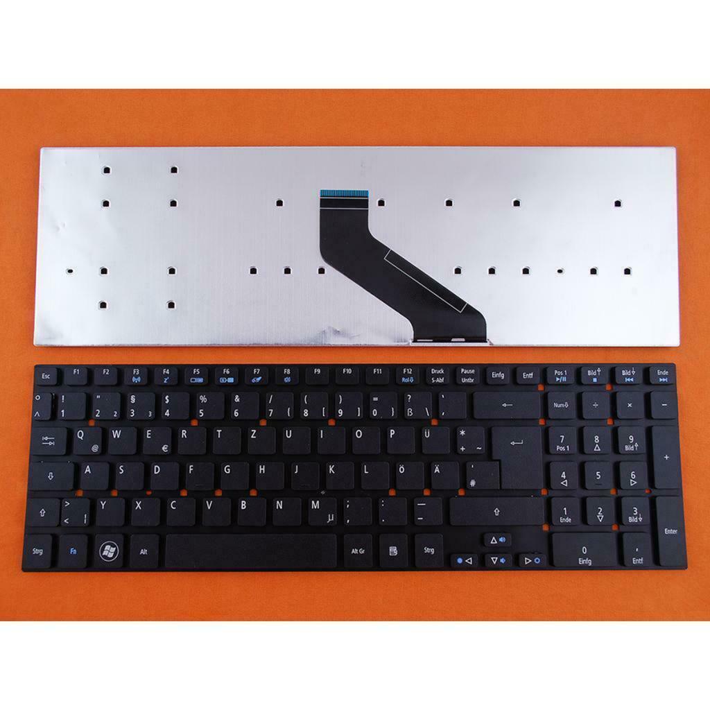 Black Plastic DE Layout Keyobard Assembly for Acer 5755G E1-731G Laptop