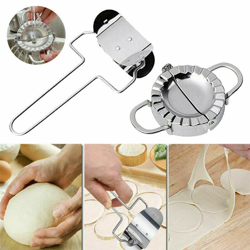 2x DIY Dumpling Maker Slicer Wrapper Mold Pie Pastry Ravioli Cutter Making Tool