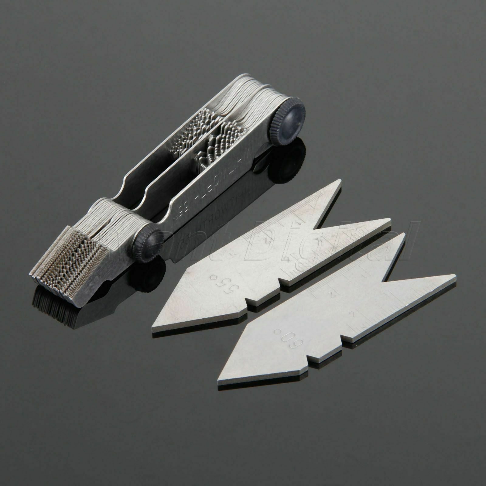New Thread Measuring Gauge Centering Gauge 55&60° Inch & Metric Measuring Tool