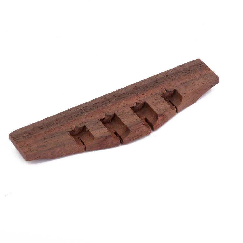 Set Of Rosewood Ukulele Bridge&Piezo Pickup&Saddle&Nut Guitar Replacement