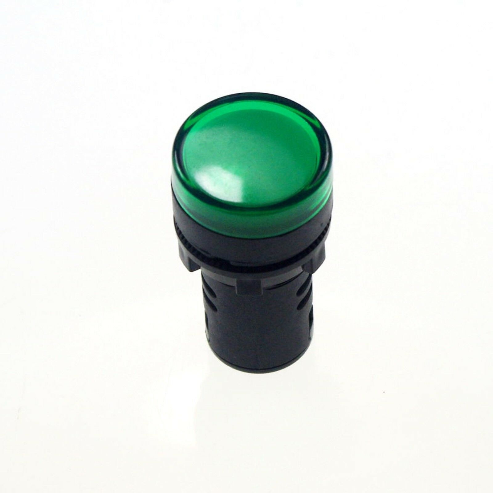 10 PCS Green LED Power Indicator Signal Light 380VAC 50mm Height 22mm Diameter