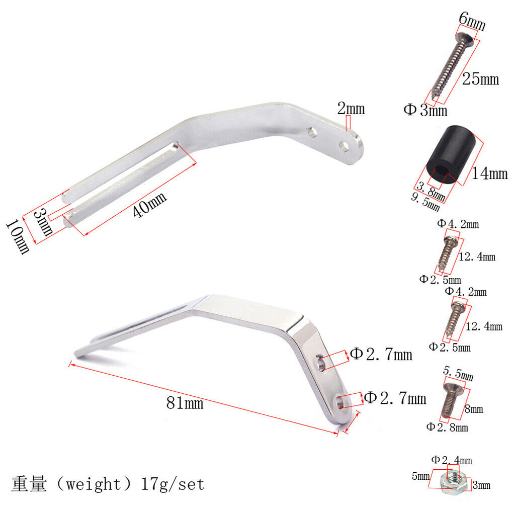 Chrome scratch plate support for   Guitar