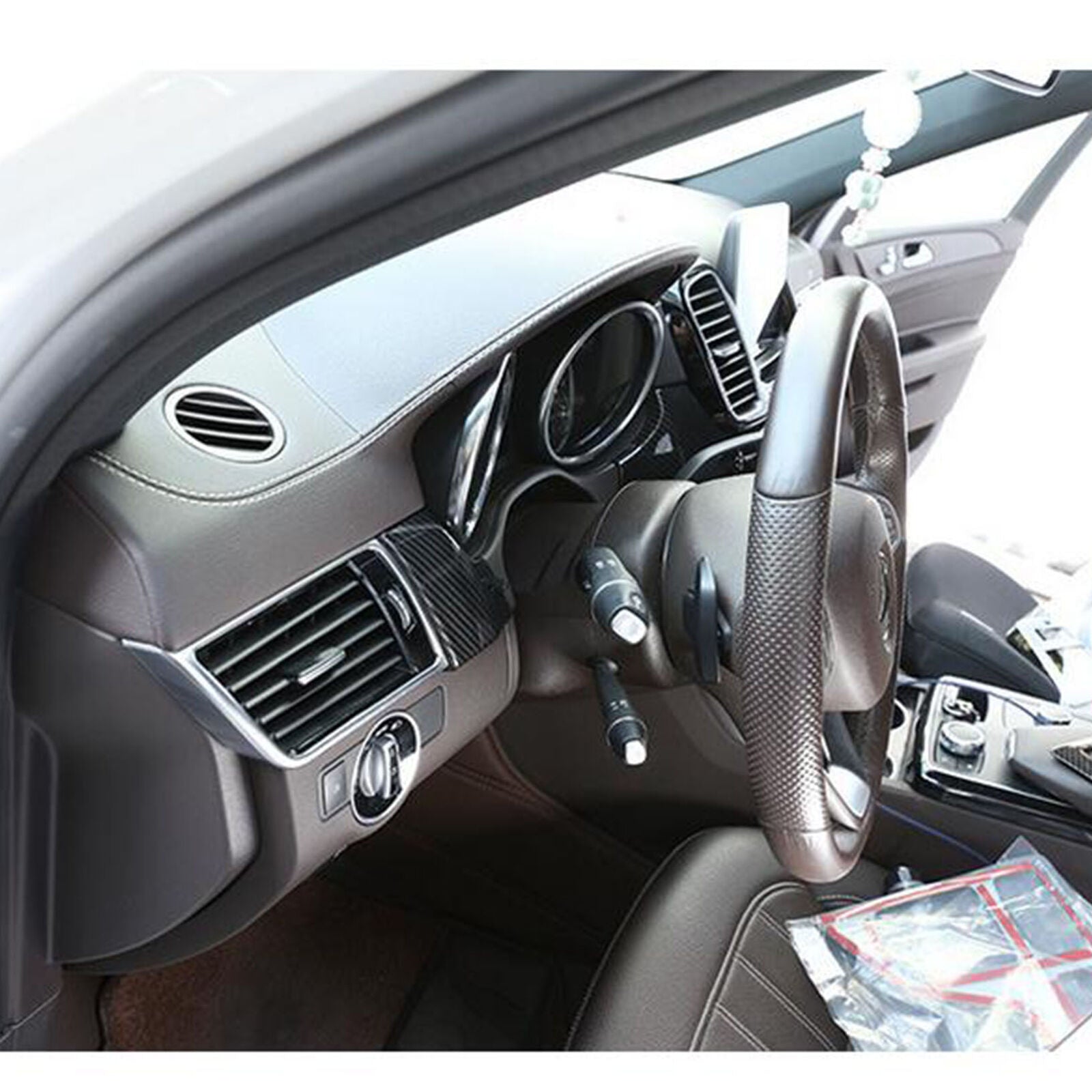 Black Car Front Center Console Dash Panel Trim Cover For Benz GLE GLS Class