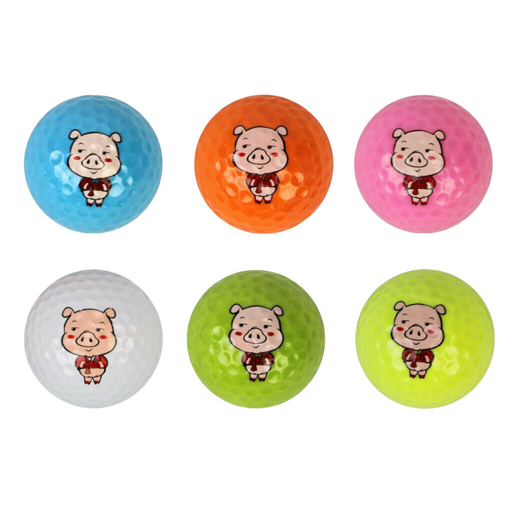 Premium Outdoor Sports Golf Balls, Super Soft Feel, Long Distance, Cute Pig