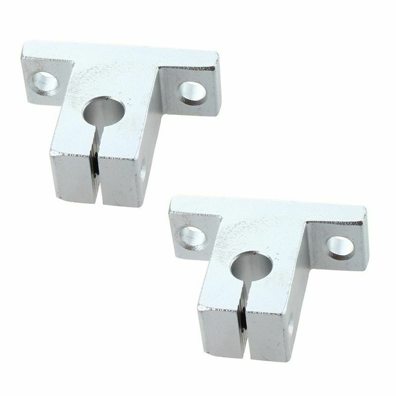 2Pcs SK8 8mm Linear Rail Shaft Clamping Guide Support for XYZ Table D9E3E3