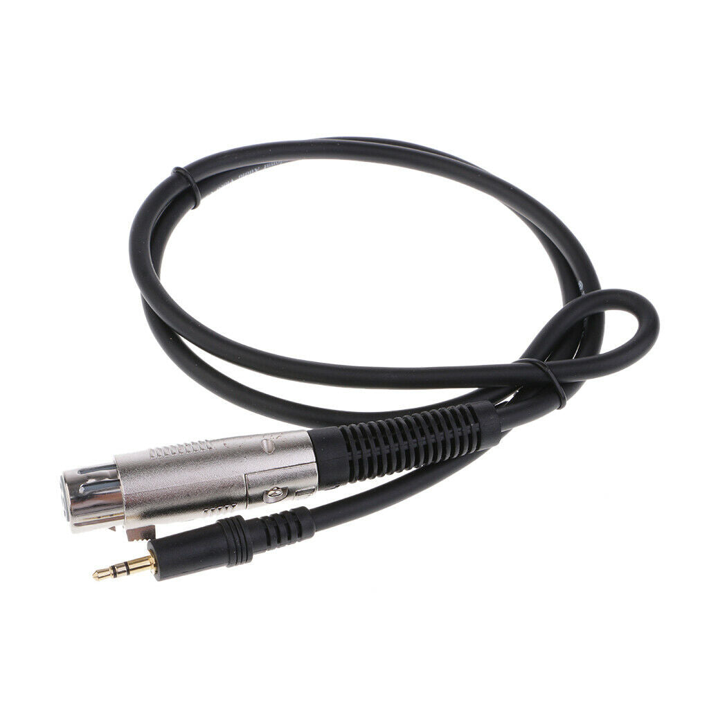 3.5mm (1/8 Inch) Stereo Male to XLR Female Cable 1meter