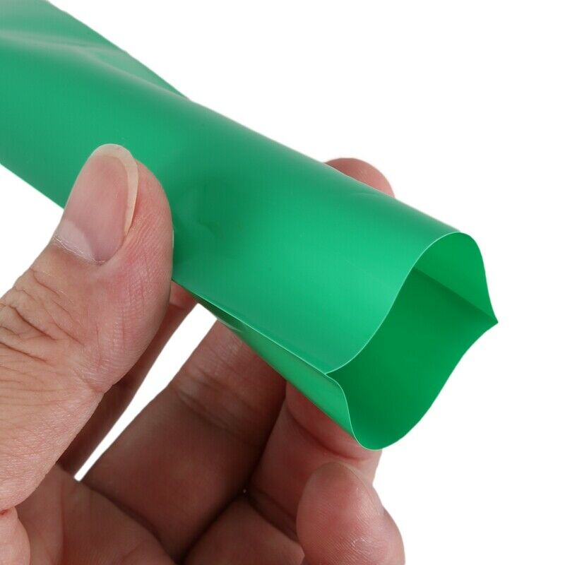 2M 50mm Dark Green PVC Heat Shrink Tubing Wrap for 2 x 18650 Battery F5X8X8