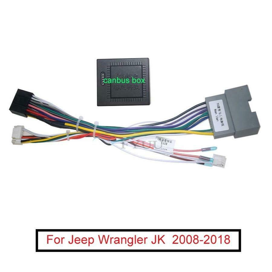Aftermarket Stereo Installation 16 PIN Android Wiring Harness Connector For Jeep