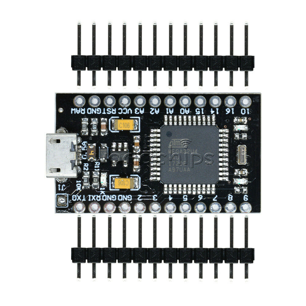 3.3V 8MHz Pro Micro ATMEGA32U4 USB Controller Board with Bootloader for Arduino
