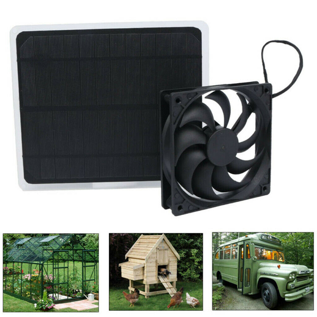 20W Mini Solar Panel Exhaust Fan Portable Cooling Ventilator Easy to carry