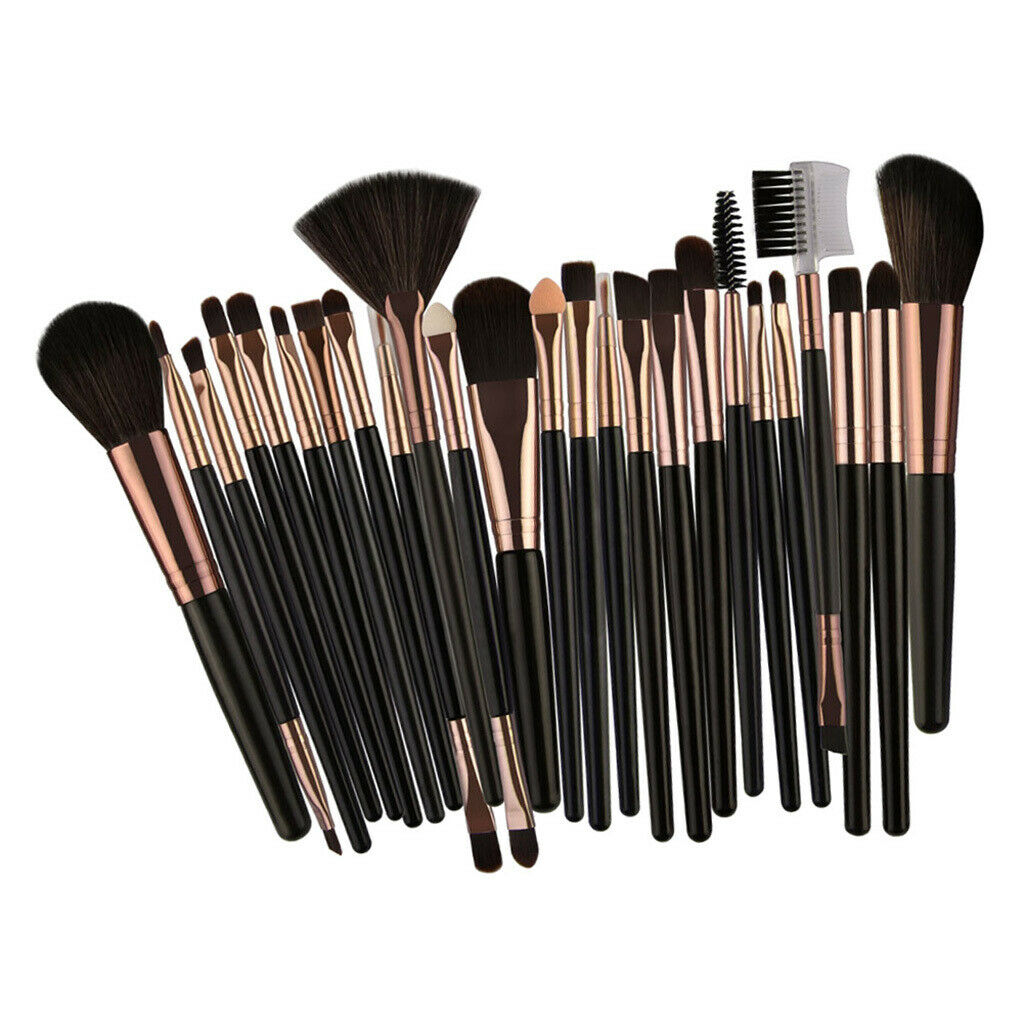 25 Pieces Soft Makeup Cosmetics Brushes Set Stippling Blending Mascara Brush