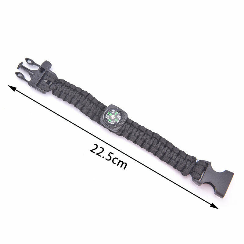 Military Emergency Paracord EDC Bracelet Multifunction Field Survival Com.l8